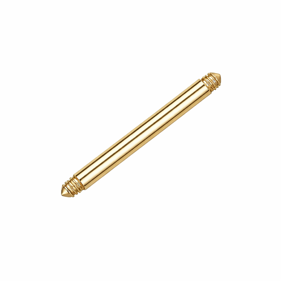 Barbell externally threaded