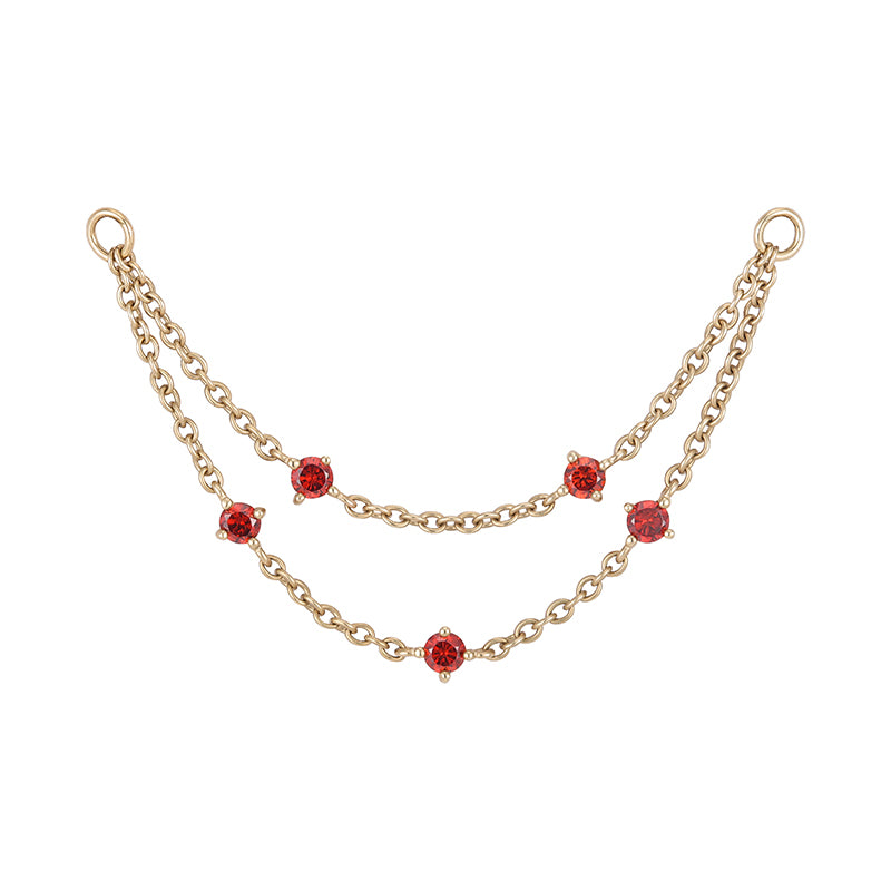 Red chain 14Kt