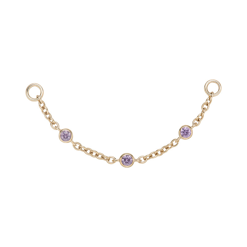 Violet chain 14Kt