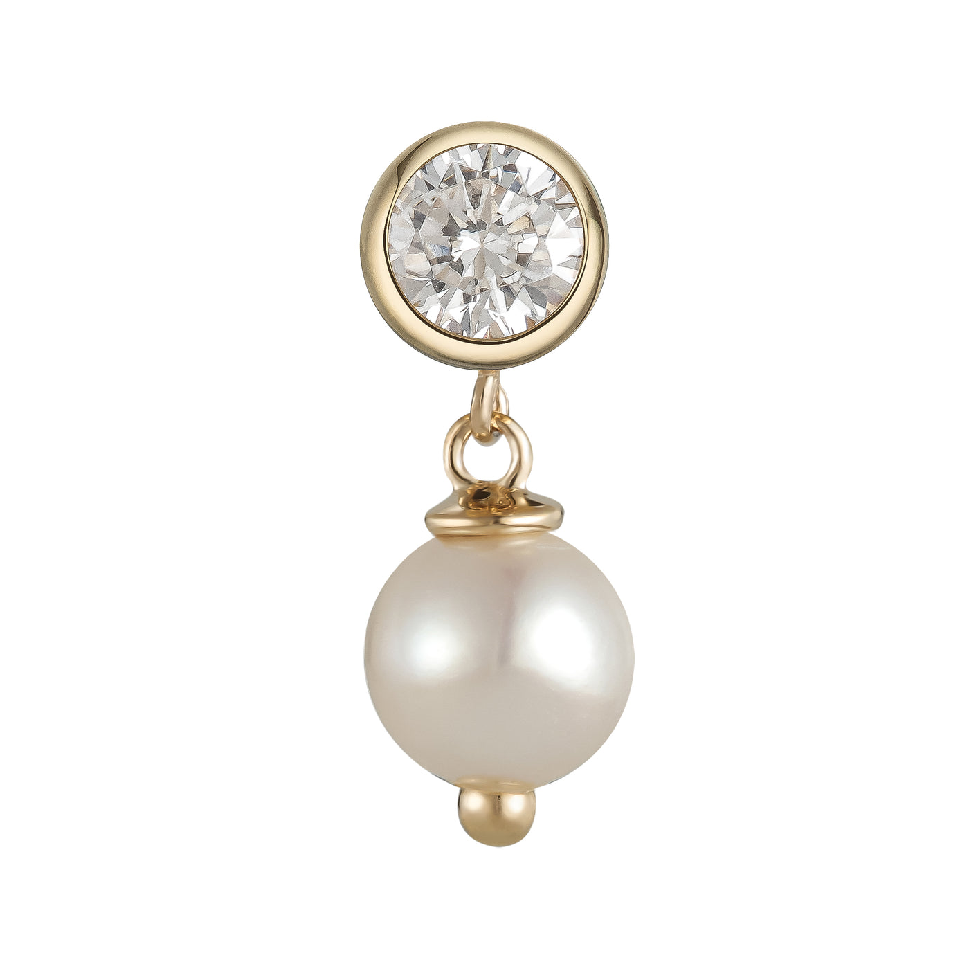 Pearl or green 14Kt