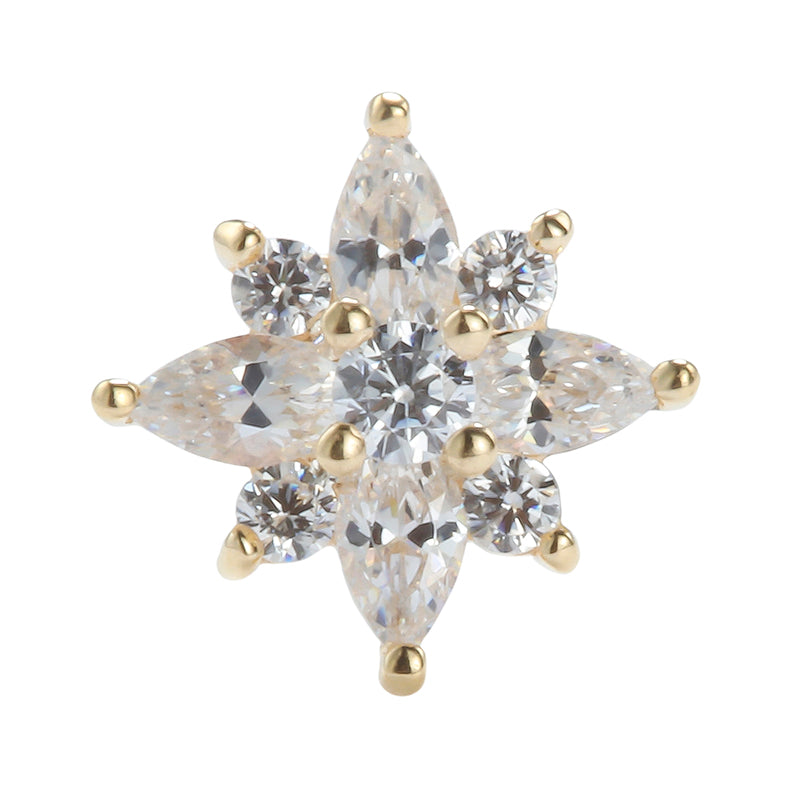 Dark forest gold 14Kt & whit diamonds