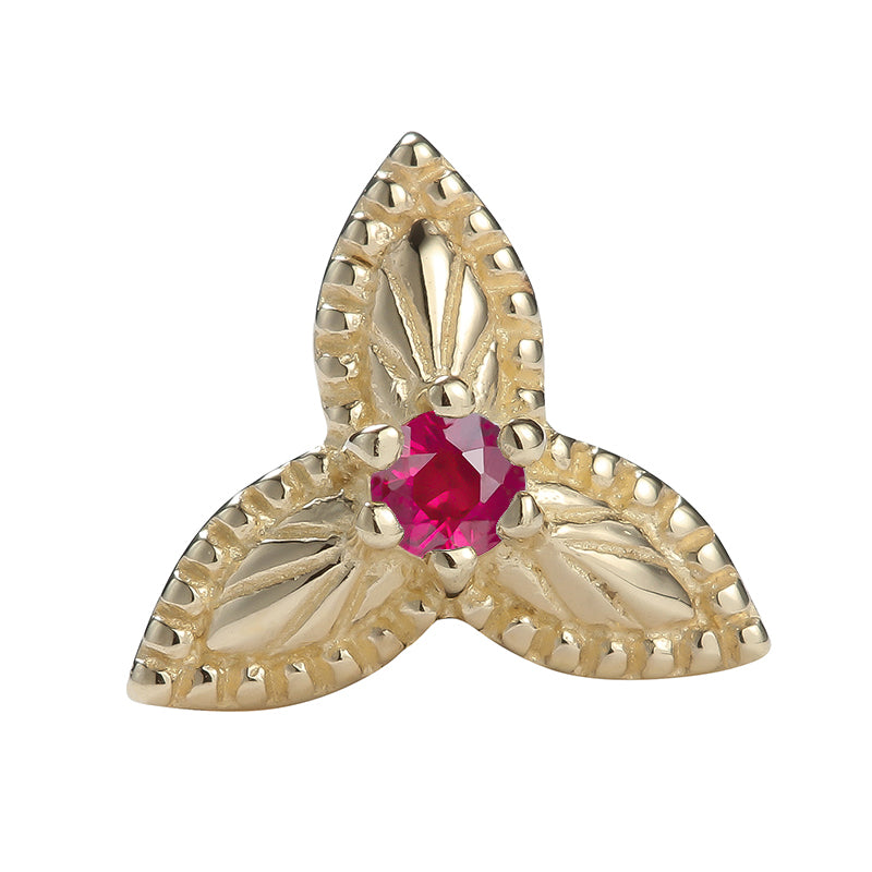 Red Bloom Trio 14kt