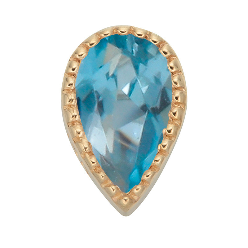 14K Blue Tear