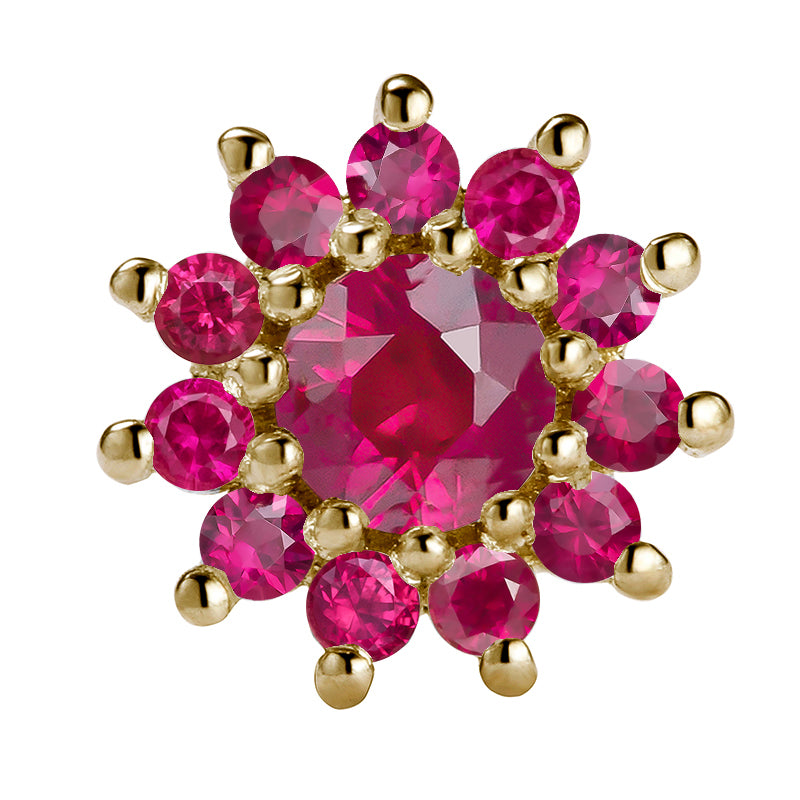 Pink flower 14K
