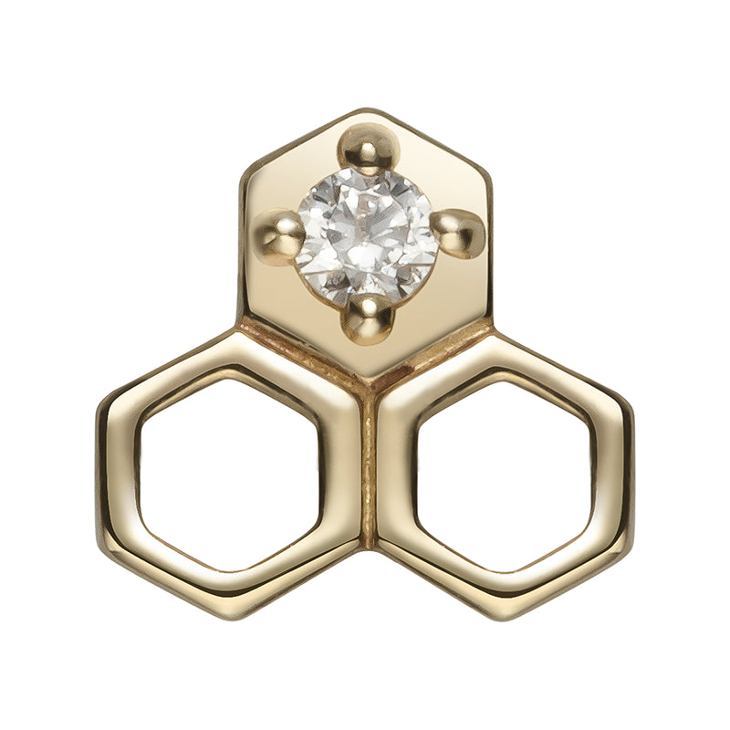 Beehive gold 14Kt