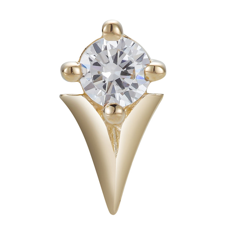 V top diamond 14kt