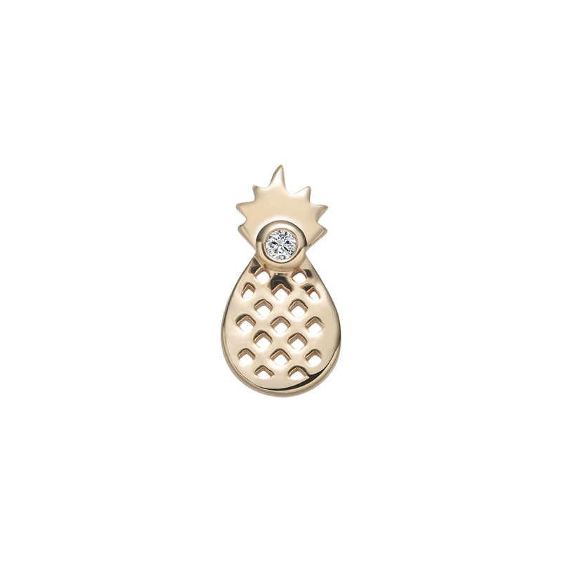 Pineapple gold 14Kt & zircons