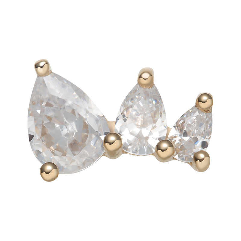 Imperial gold 14kt & zircons