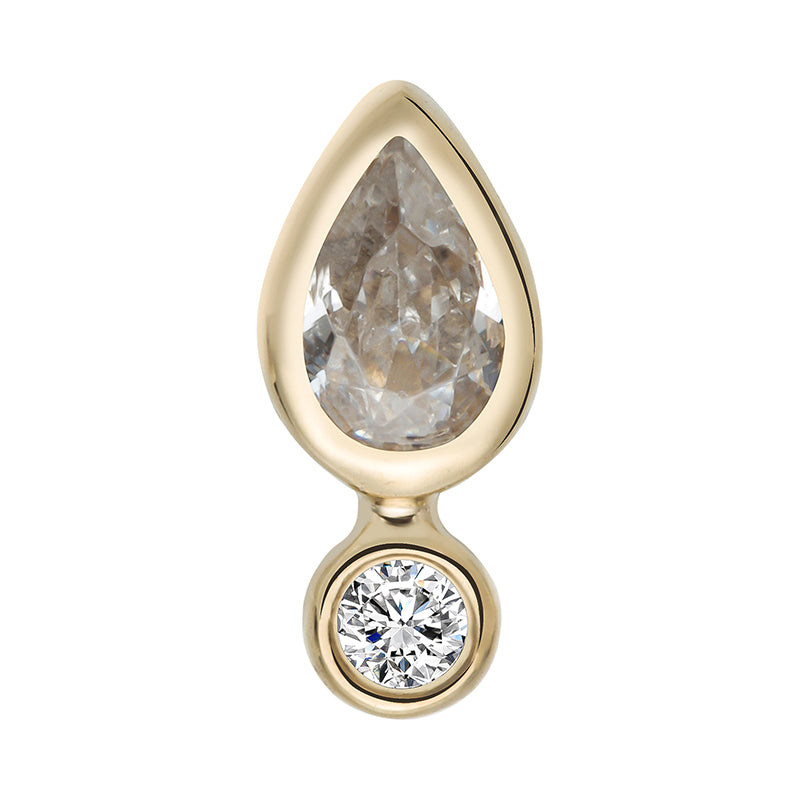 Tear drop 14Kt