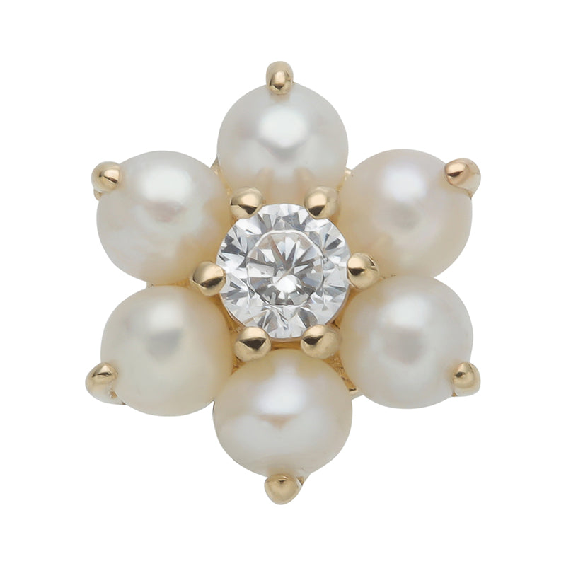Flower pearl 14Kt
