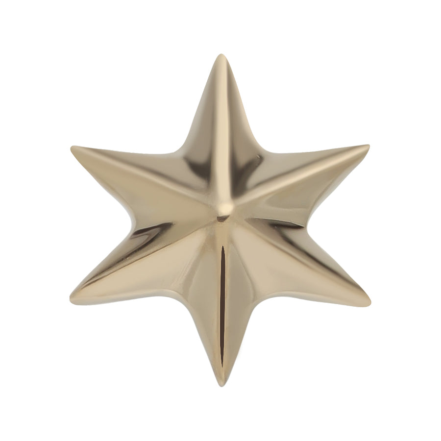 Puffed six star 14Kt