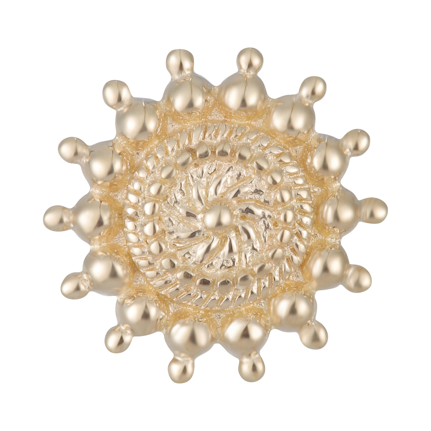 14kt Spiral Bead