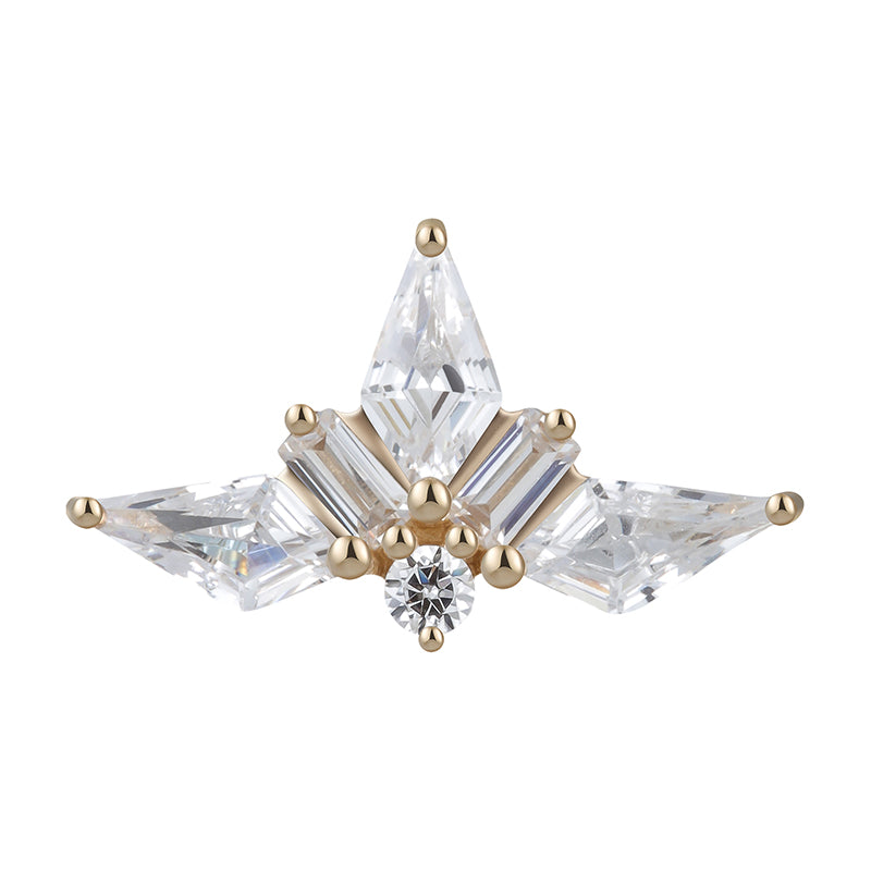 Half Star 14kt and zircons