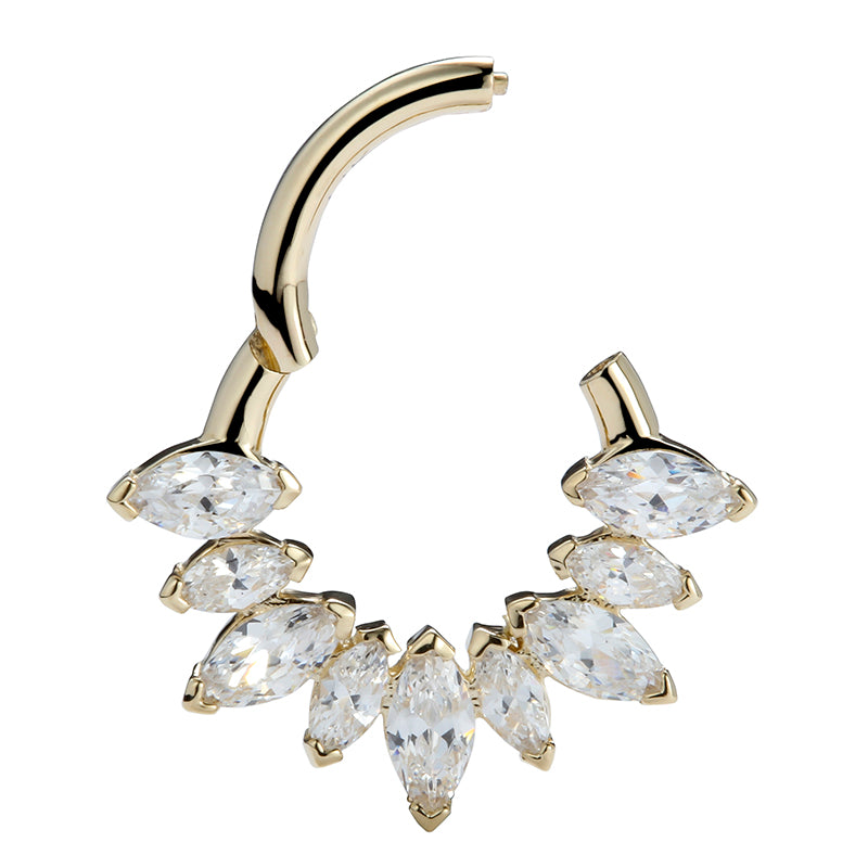 Ninth Marquise 14kt gold