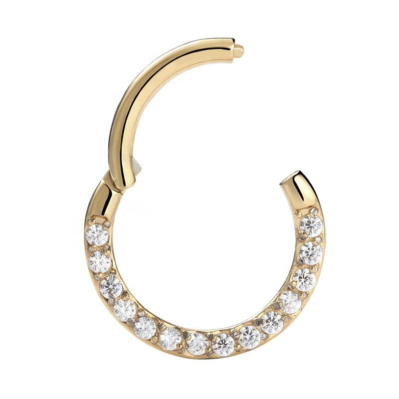 Universal 14kt front with zircons