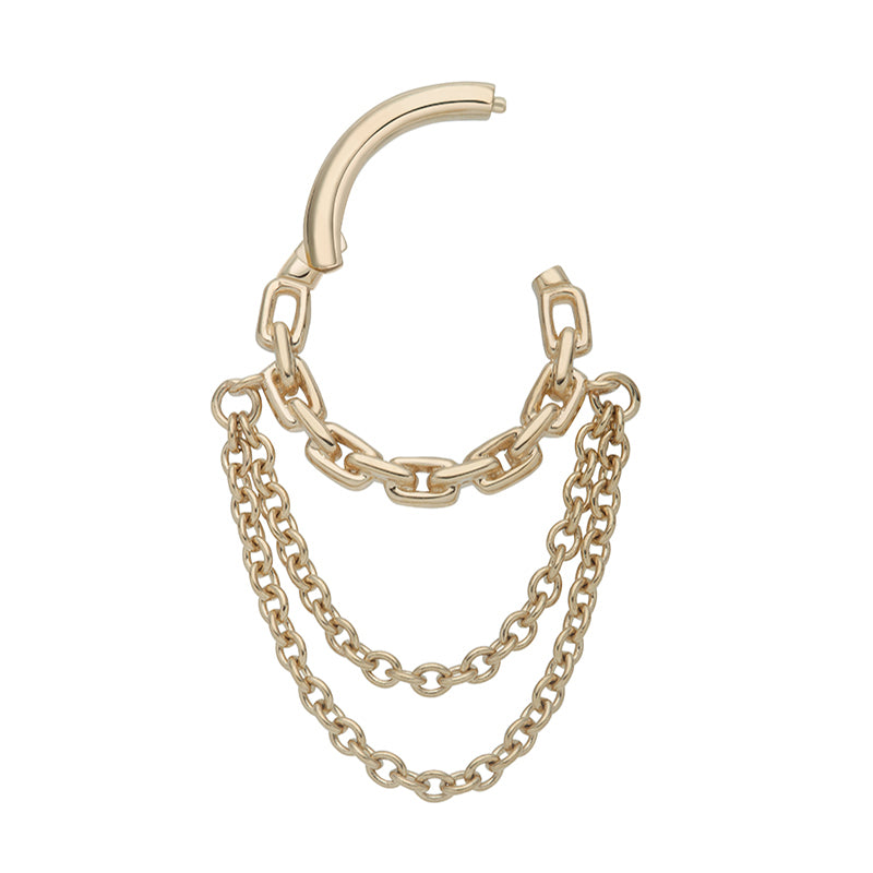14K Dd ring chain