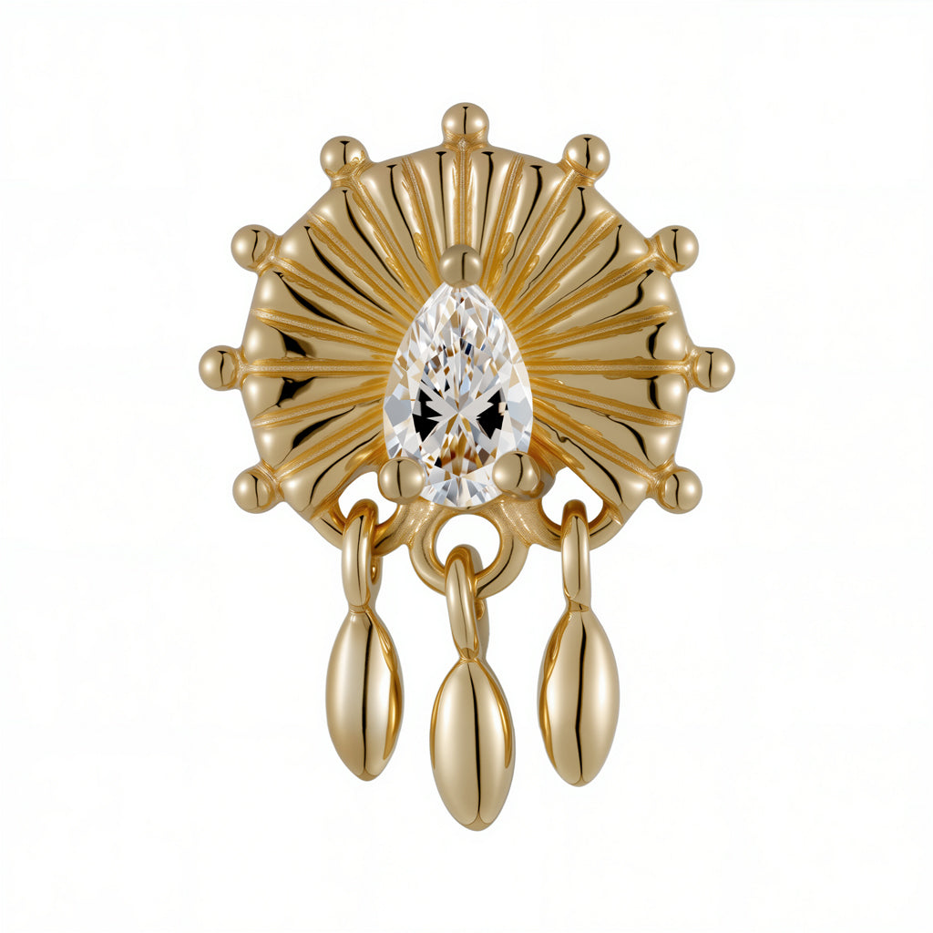 Drop circle 18Kt