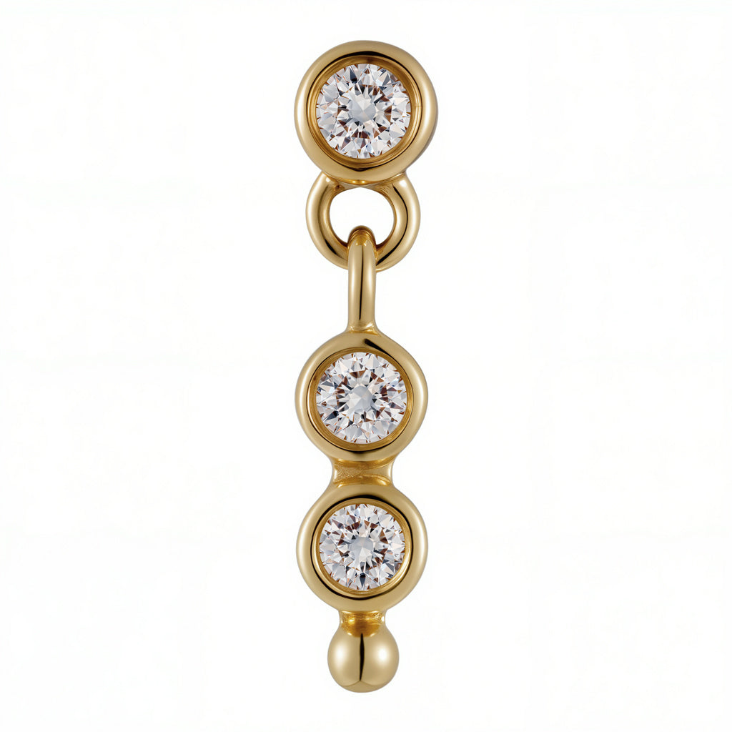 Twin diamond 18kt & diamonds