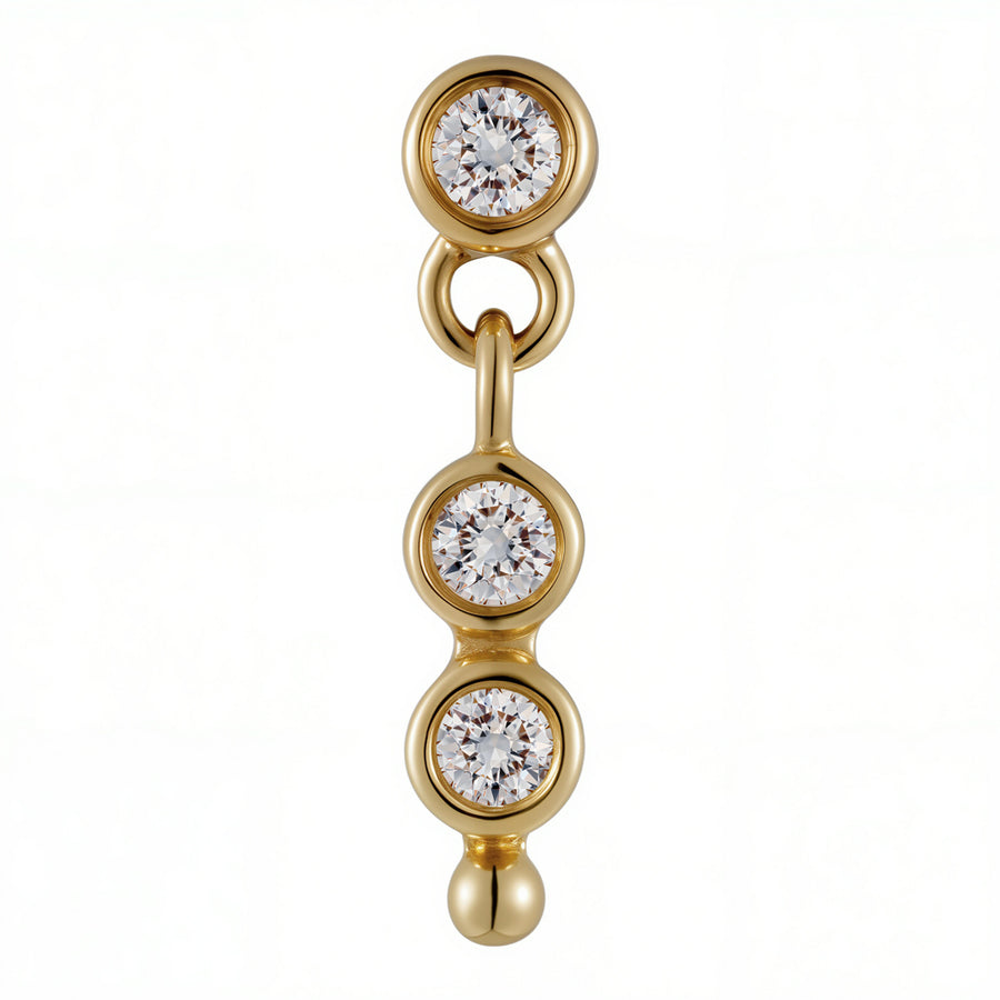 Twin diamond 18kt & diamonds