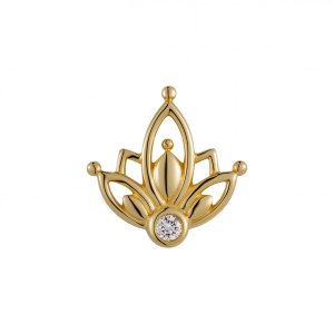 Flora gold 18Kt & zircon