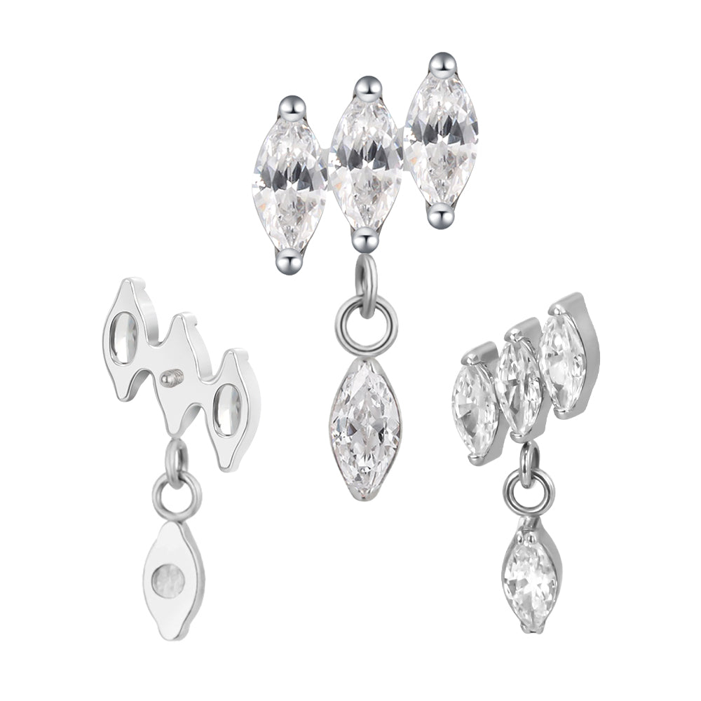 Triple marquise pendant