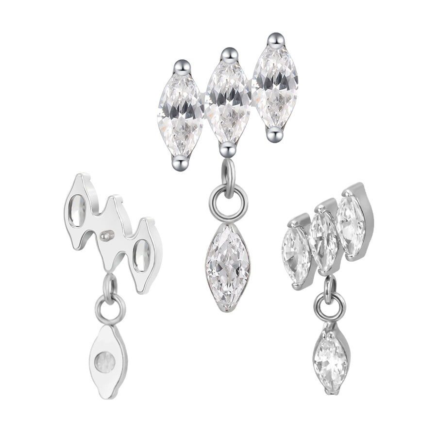 Triple marquise pendant