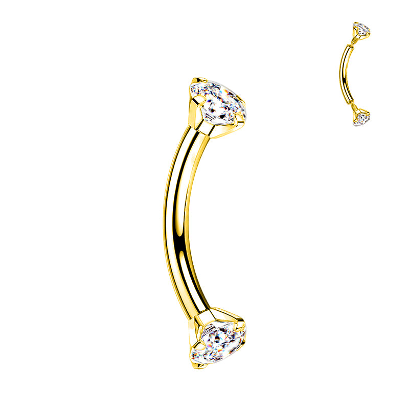 Light curved barbell