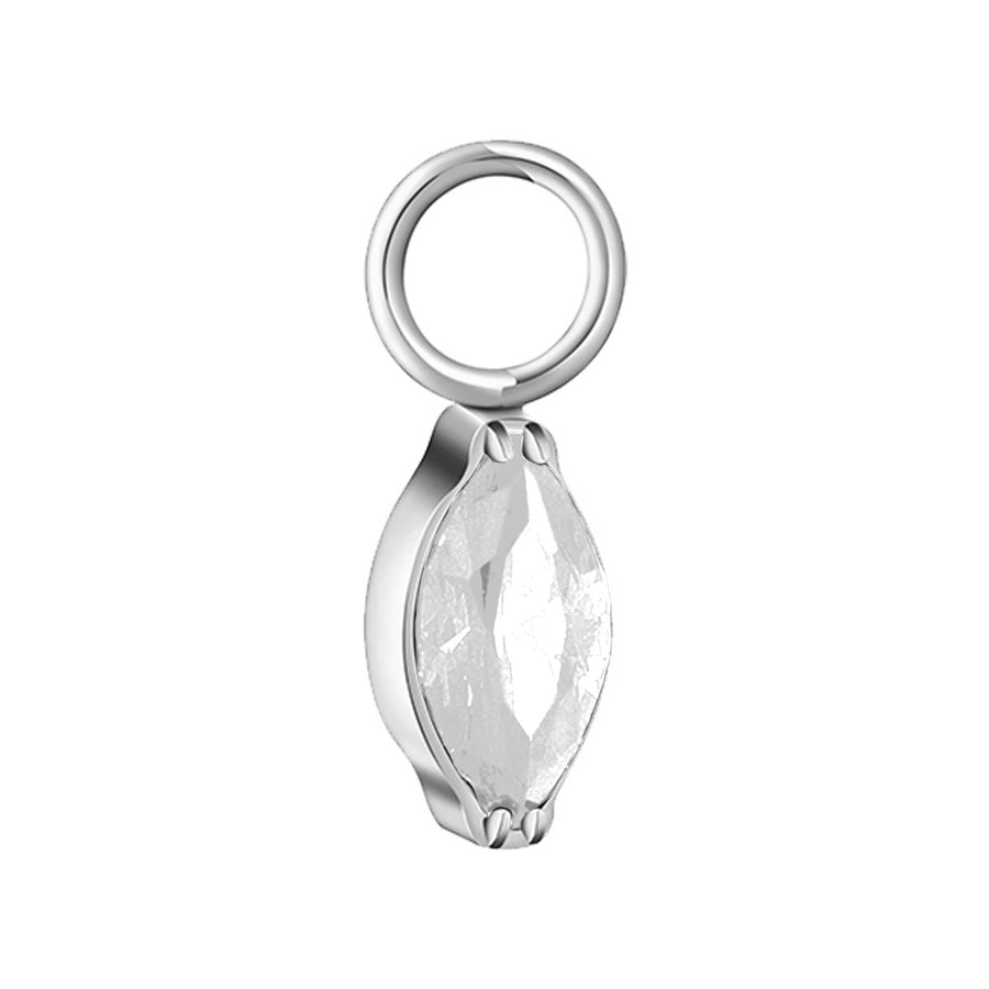 Marquise drop charm