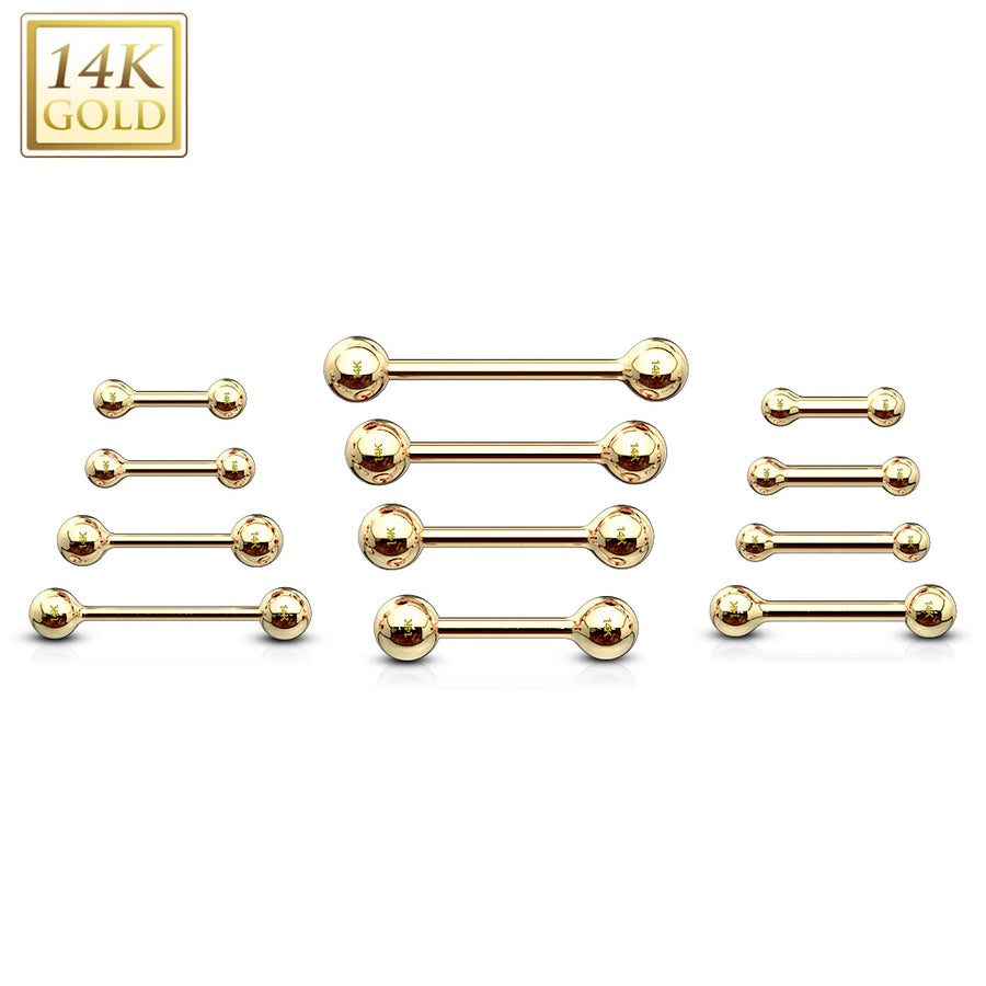 Classic Barbell Gold 14Kt