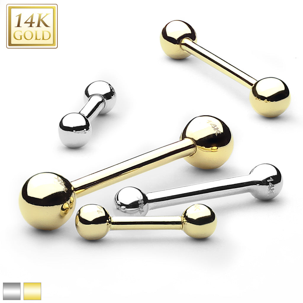 Classic Barbell Gold 14Kt