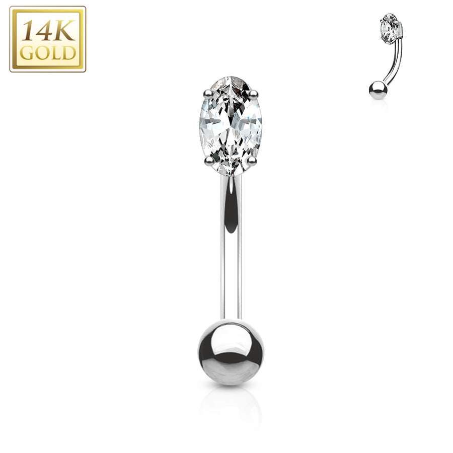 Oval cb 14Kt