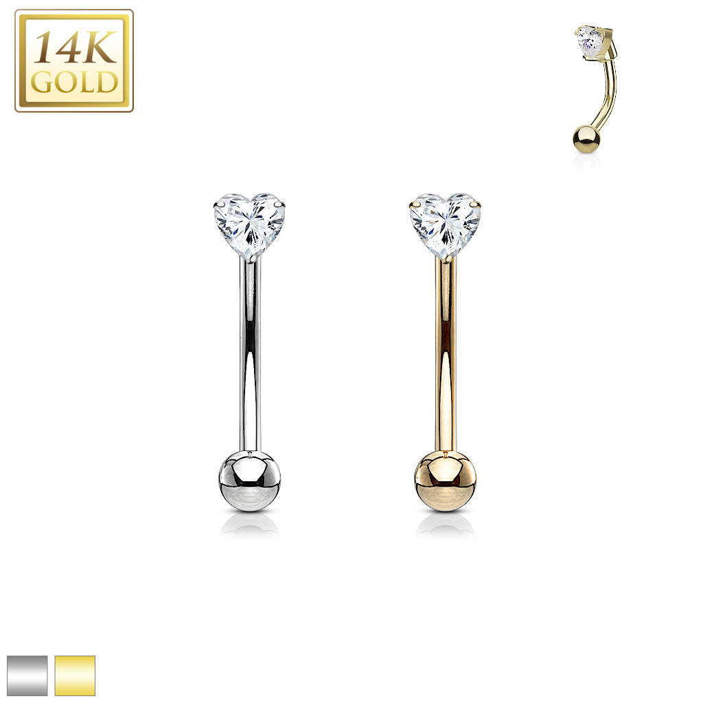 Clear marquise 14kt