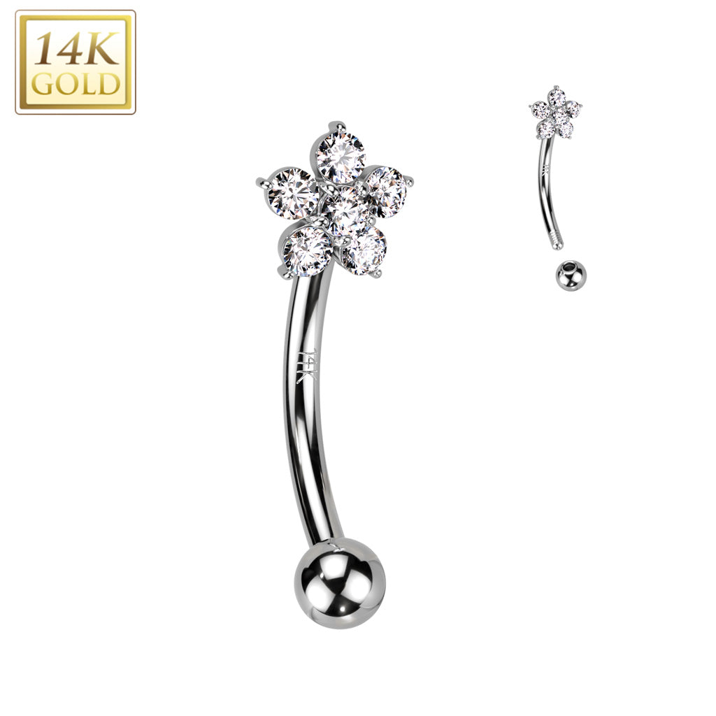 Flower cb 14Kt