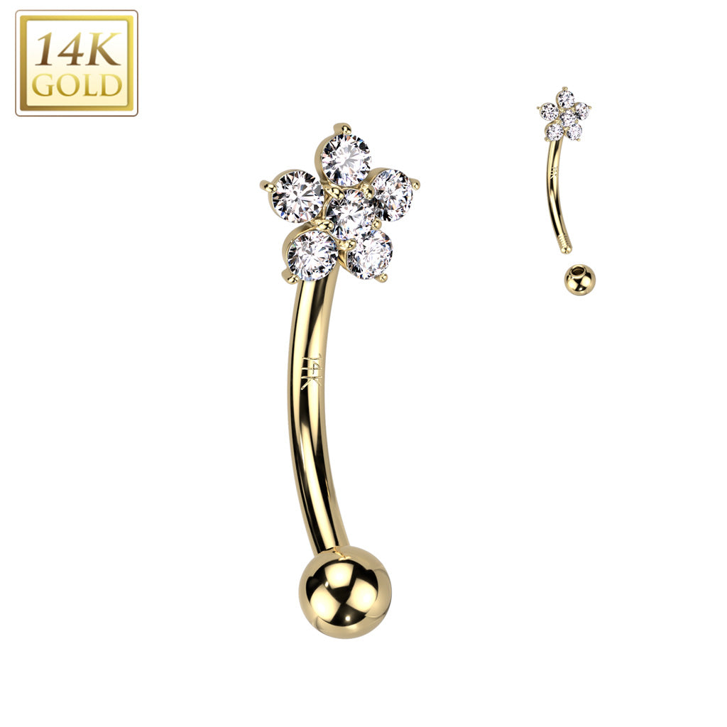 Flower cb 14Kt
