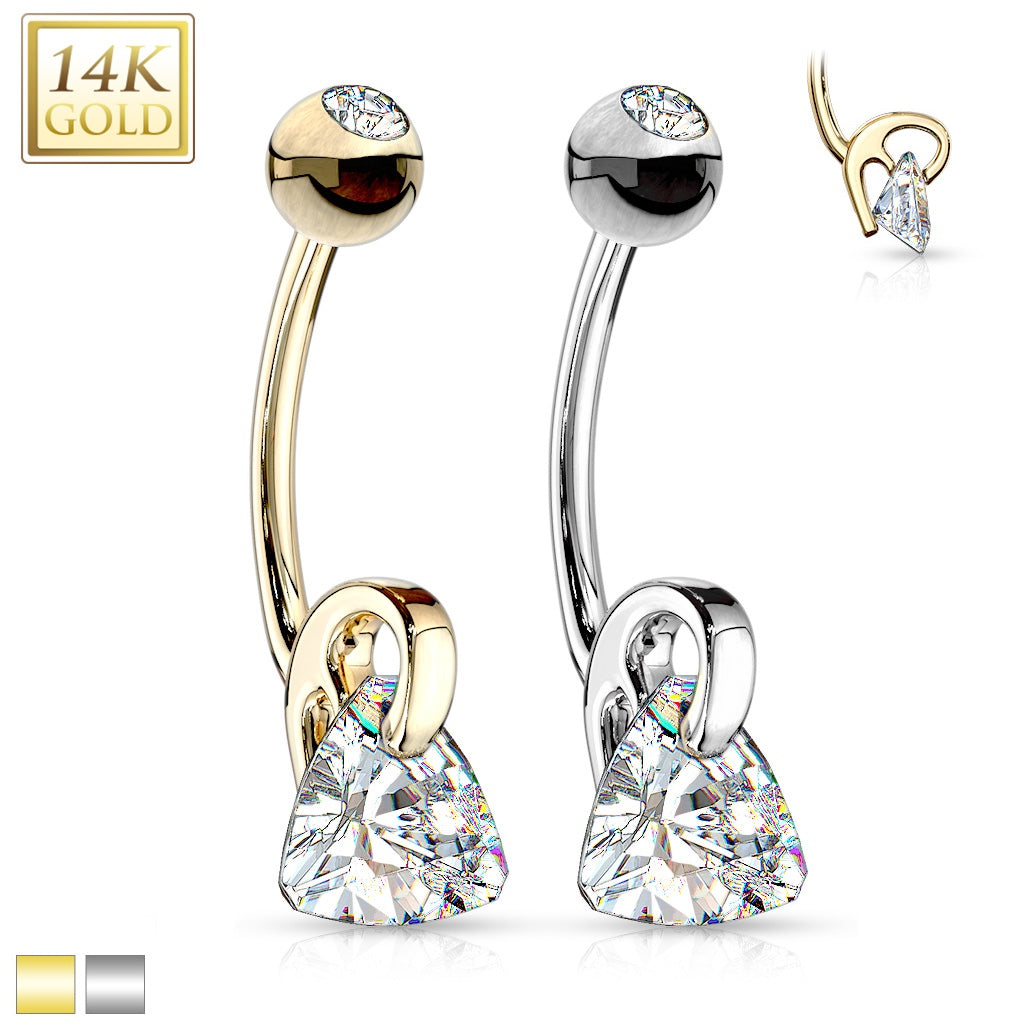 14Kt Triangle Navel