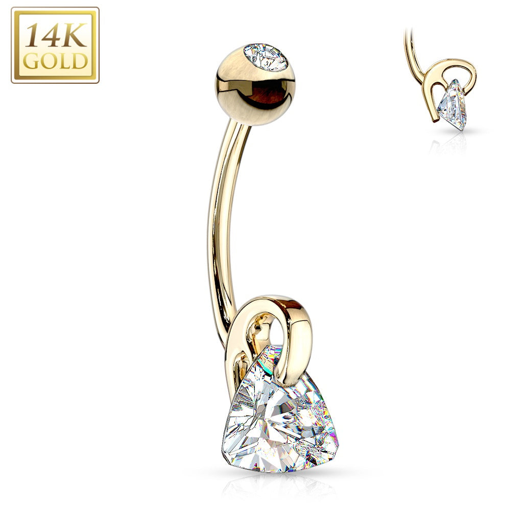 14Kt Triangle Navel