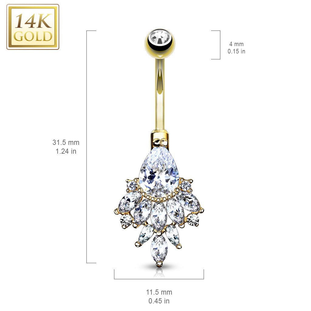 Atena navel 14Kt
