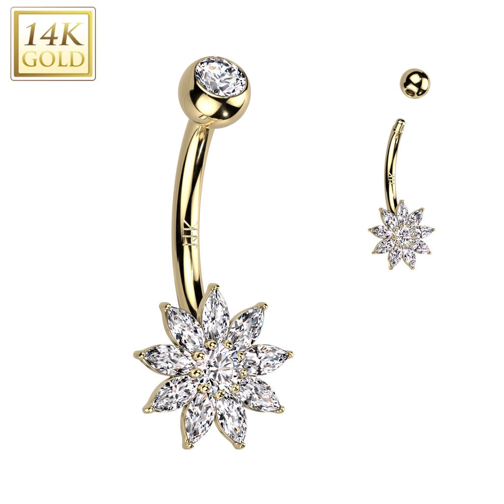 Belly button ring 14Kt