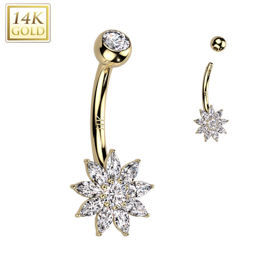 Belly flower 14Kt
