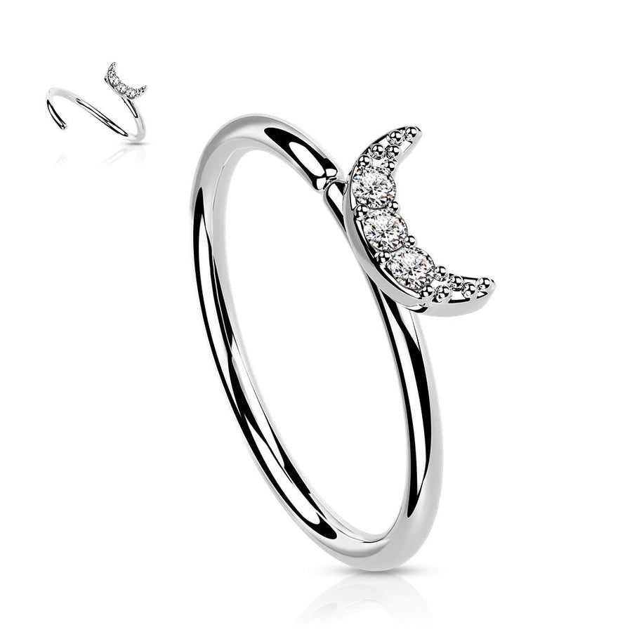 Moony hoop 14Kt