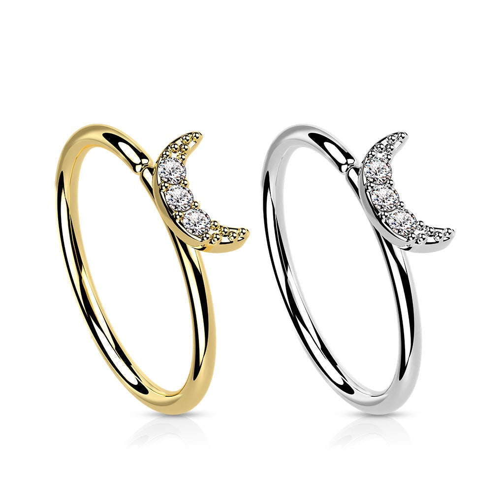 Moony hoop 14Kt