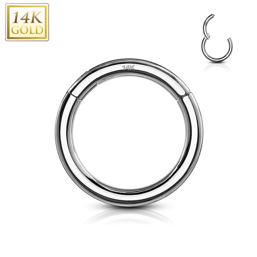 White gold clicker 14Kt