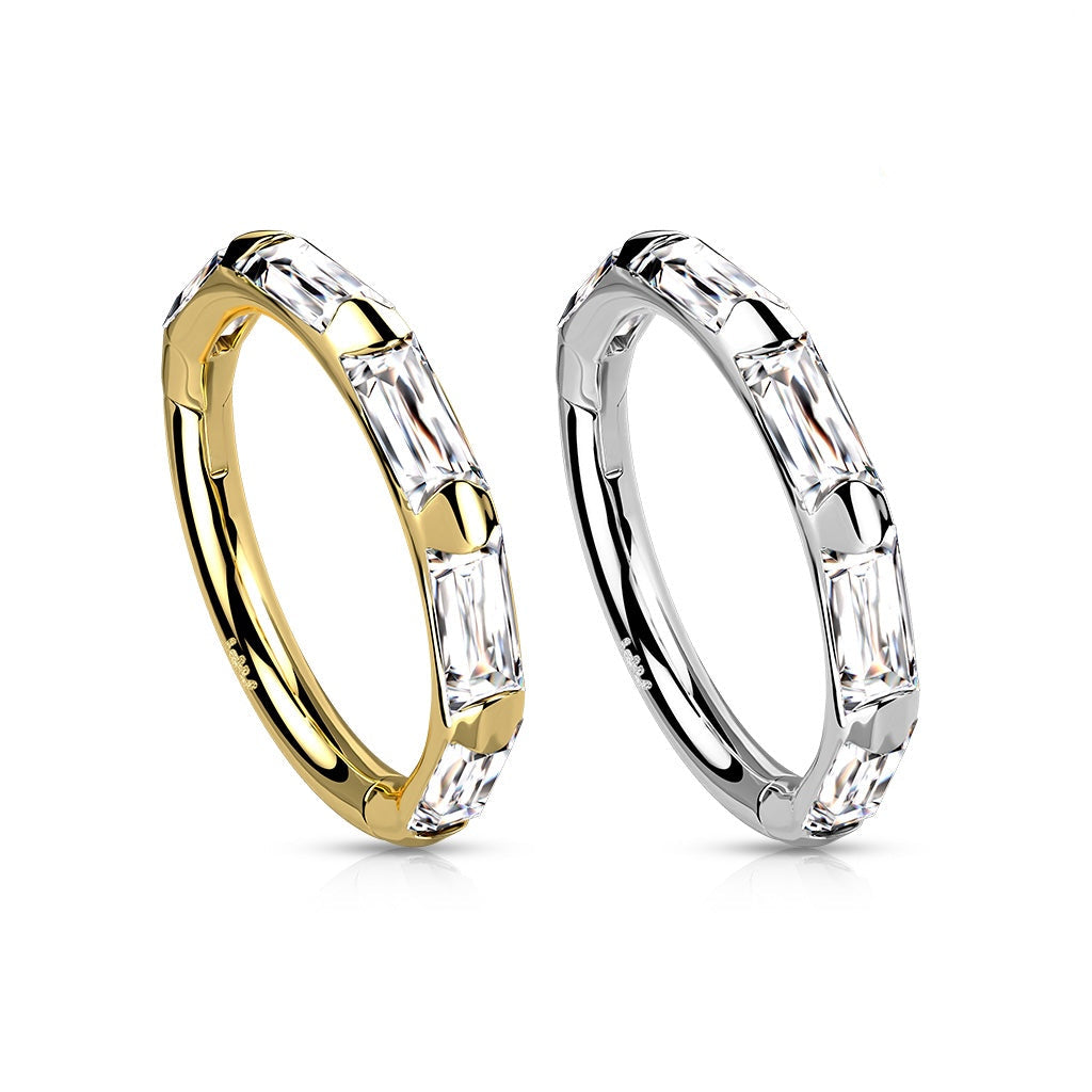 Universal side baguette 14Kt