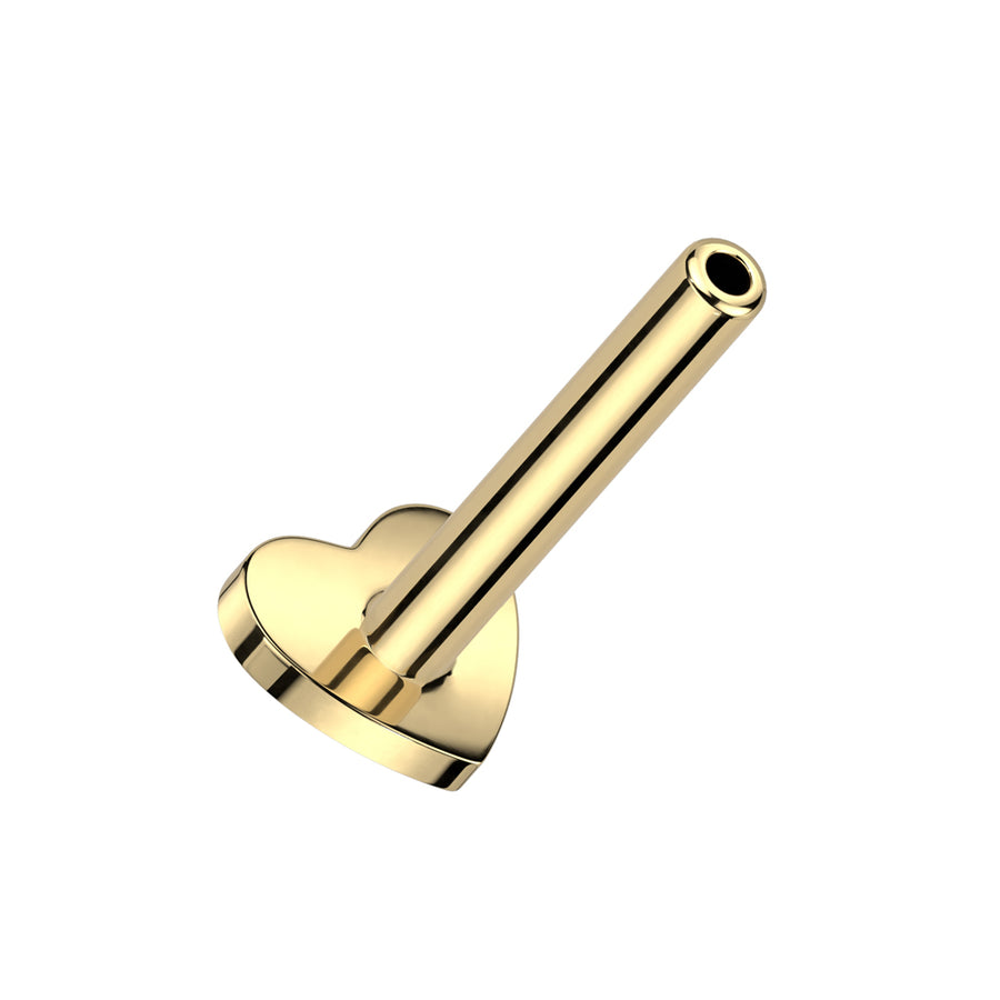 Labret heart base push in