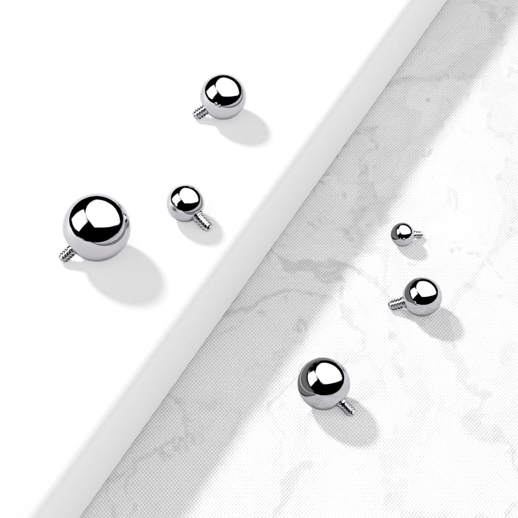 Ball externally threaded