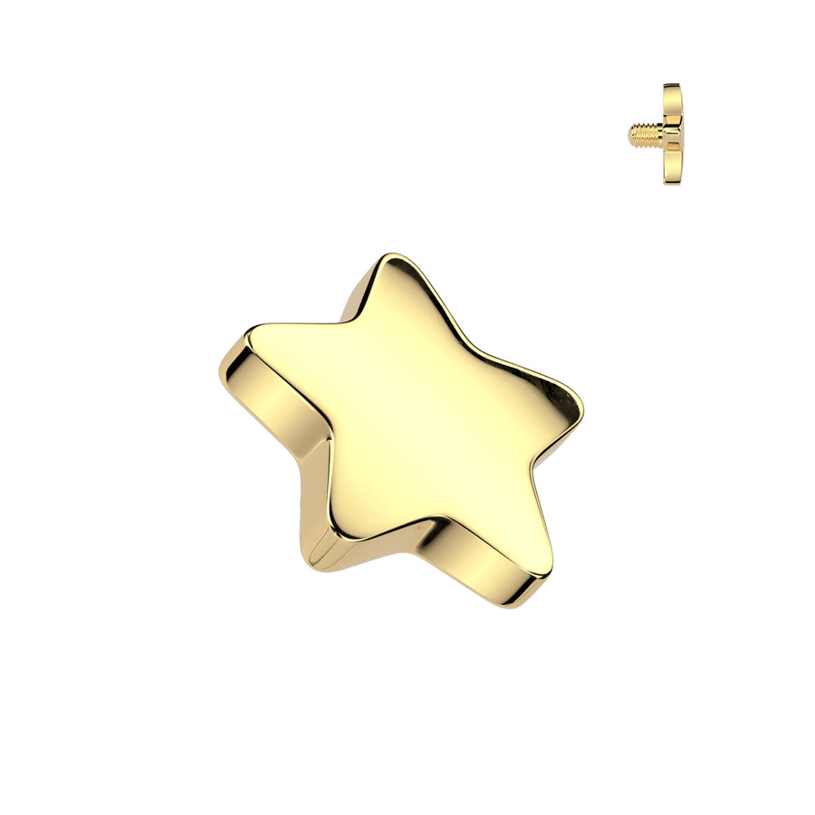 Metal star microdermal