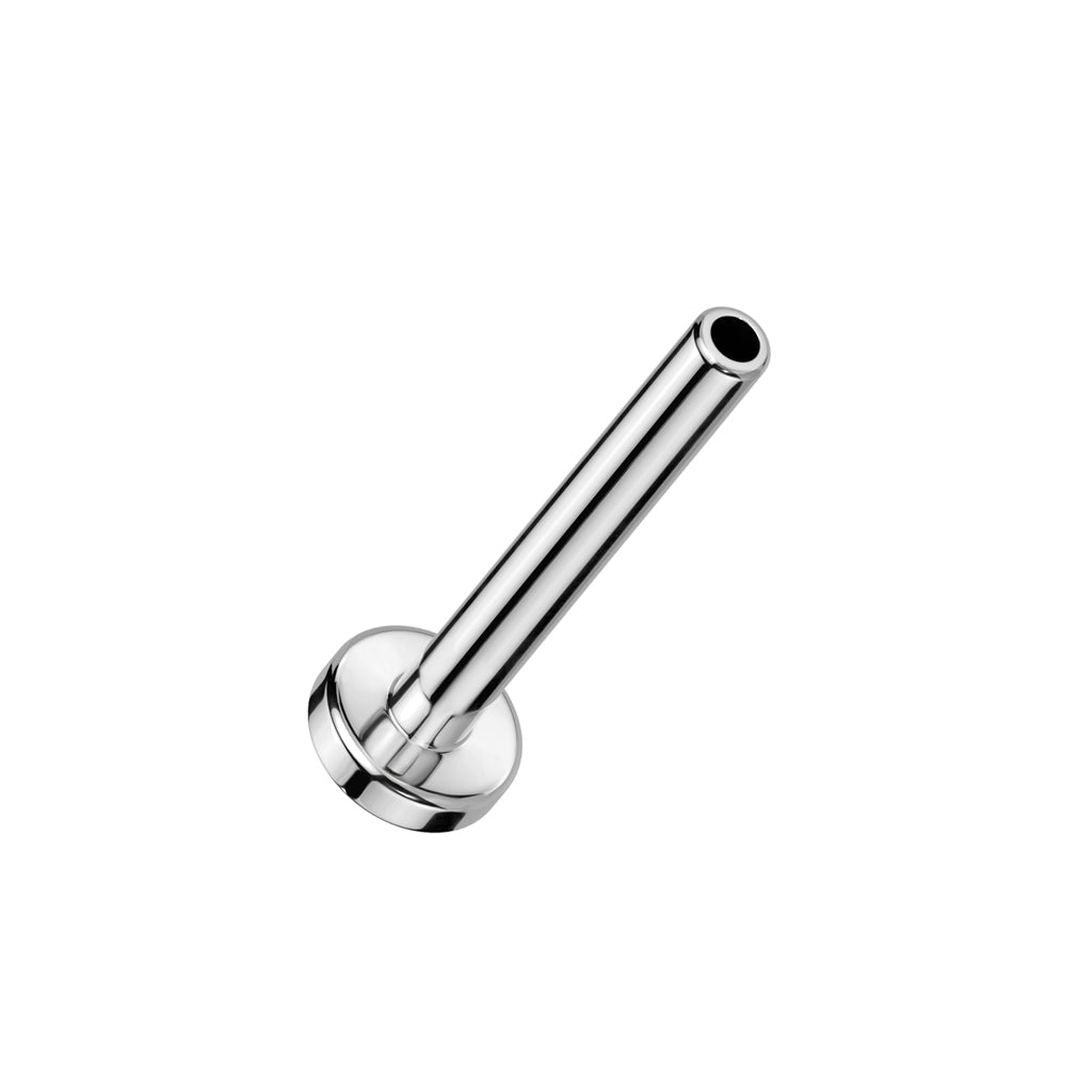Internally threaded labret with 2.5 mm base