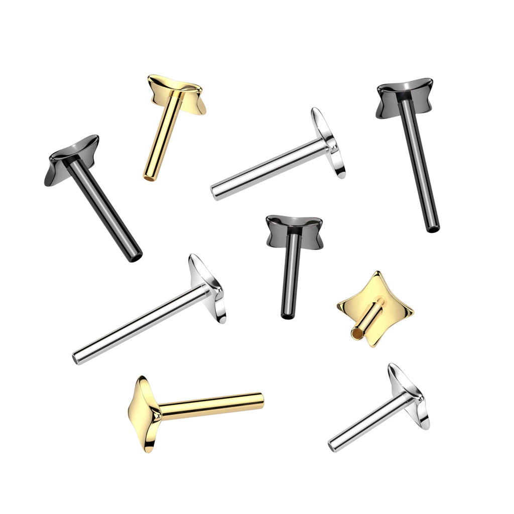 Labret diamond base push in