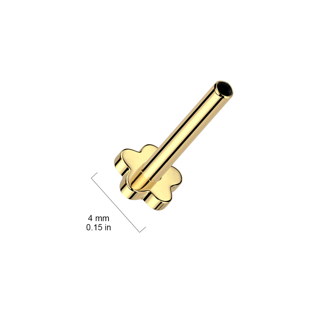 Labret flower base push in