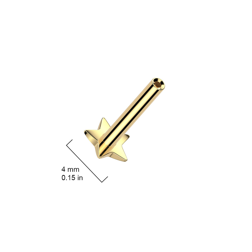 Labret star base push in